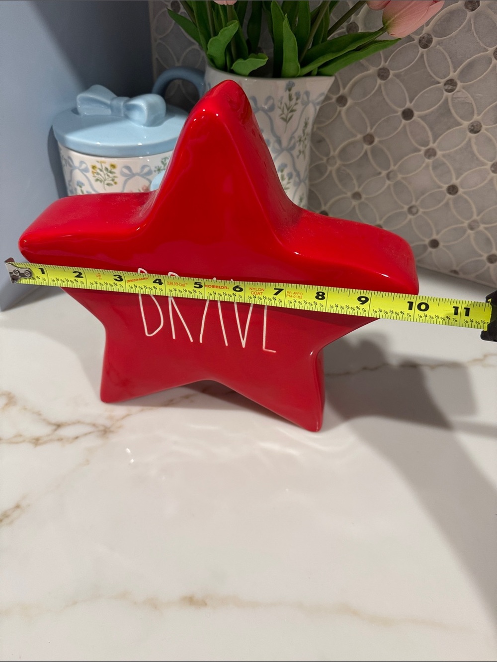 Rae Dunn Red 'BRAVE' Decorative Star Accent - Picture 2 of 3